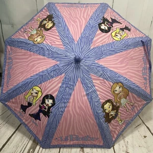 VTG Lil Bratz Dolls Umbrella โ Y2K Girls Talia Zada Ailani Nazalia RARE Rain Sun - Picture 1 of 20