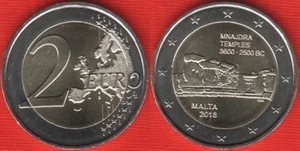 Malta 2 euro 2018 "Mnajdra" BiMetallic UNC - Picture 1 of 1