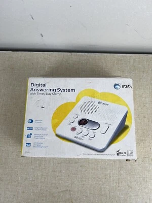 AT&T Digitaler Anrufbeantworter Schwarz 1740 Englisch Französisch 60 Min Aufnahme NEU - Bild 1 von 4