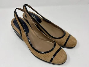 Cole Haan NikeAir Women’s Size 9.5 Nubuck Perforated Leather Wedge Heel - Picture 1 of 10