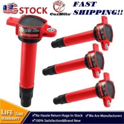 4Pack Ignition Bobina For Dodge And Jeep Compass 2.0L 2.4L C1587 UF557 4606824AB - Image 1 of 4