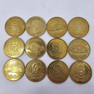 1 Dutzend (12) Vintage 1997 Pinnacle Mint Collection Gold Colored Coin Racing  - Bild 1 von 14