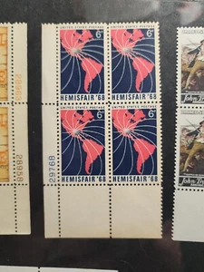 1968 Hemisfair '68 Plate Block Of 4 6c Postage Stamps Sc# 1340 Unused - #B79 - Picture 1 of 3