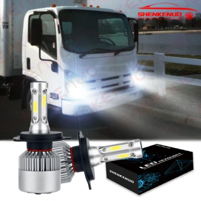 2X H4 LED Headlight Light Bulb Conversion Kit for Isuzu NP-R NQ-R NPR NQR 08-13 - Image 1 of 4