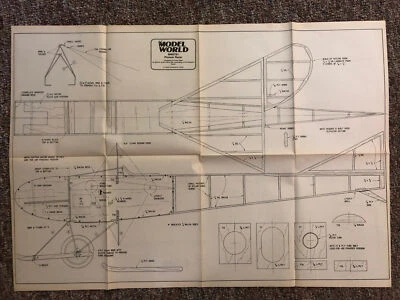 BLUEPRINTS / PLANS ONLY-MW2781 Pioneer Racer RC Model Resembles 1910 Neuport - Image 1 of 4