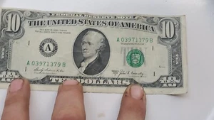 1969 A Series $10 Bill Cut Error - Picture 1 of 11