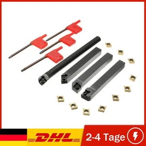 Juego de 4 cinceles giratorios soporte de abrazadera 12 mm acero giratorio barra de perforación - 10 placas de corte reversibles - Imagen 1 de 12