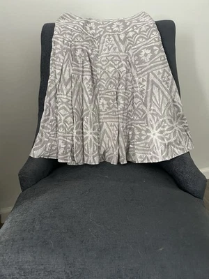 Falda para mujer Inc International Concepts - talla 12 gris/blanco Foto 1 de 3