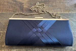 INC International Concepts Kelsie Navy Blue Clutch Crossbody Bag - Picture 1 of 5