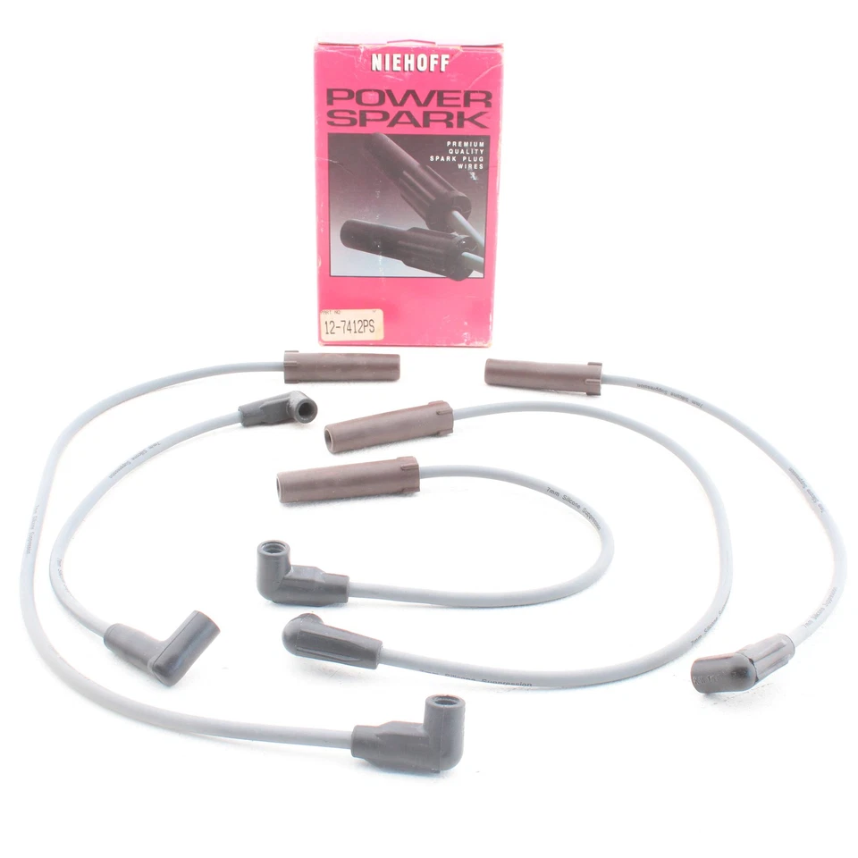 Cables de encendido de bujía Niehoff Ultra 12-7412PS para Skyhawk Sunbird 1983-1990 Foto 1 de 4