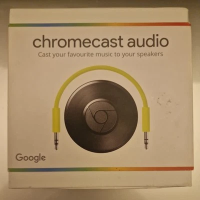 Google Chromecast Audio Media Streamer - Black BRAND NEW GOG_CC_AUDIO MFG 2015 - Image 1 of 3