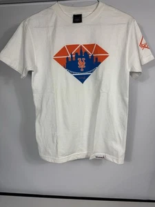 Diamond Supply New York Mets T-Shirt Small MLB Collab NYC Skyline Orange Blue  - Picture 1 of 10