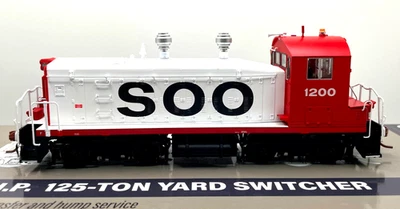 HO RAPIDO 27552 EMD SW1200 SOO LINE EX MN&S # 1200 DC DCC SOUND - Image 1 of 3