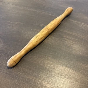 "Pin enrollable de madera tallada pan plano para hornear pastelería 18""" - Imagen 1 de 8