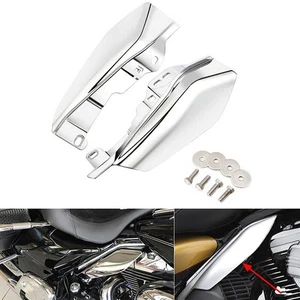 Chrome Mid-Frame Air Deflectors Fit For Harley Touring Road Street Glide 2017-25 - Picture 1 of 15