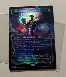 MTG Magic The Gathering Foil Ugin, Confezione Occhio Delle Tempeste Fresco - Foto 1 di 2