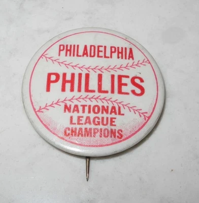 1950 Baseball Philadelphia Phillies World Series National League Champions Pin - Image 1 of 2