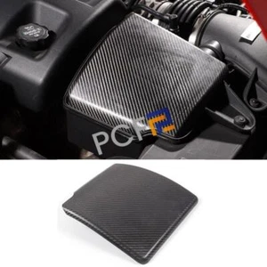 Real Carbon Air Filter Cover Engine Cold Air Panel Trim For Corvette C6 2005-13 - Foto 1 di 13