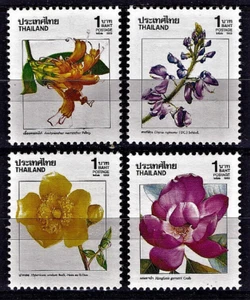 THAILAND STAMP 1989 SC#1329-1332 MNH OG FLOWERS NEW YEAR - Picture 1 of 1
