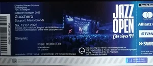 1 Ticket Zucchero Stehplatz Stuttgart Schlossplatz Jazzopen 12.07.25 - Bild 1 von 1