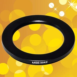 M56 (56mm x 0.75mm) Male to M42 (42mm x 1mm) Female Coupling Ring Adapter Lens - Picture 1 of 4
