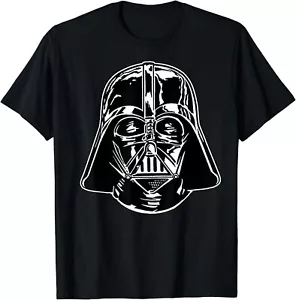 Licensed Star Wars Darth Vader Classic Black Helmet Graphic Shirt Adult Small - Picture 1 of 6