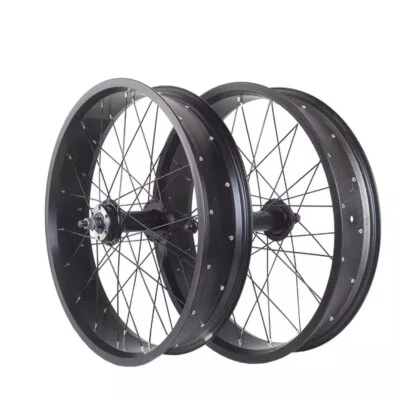 20x4.0inch Snow Bike Wheelset Fat Tire Beach Bicycle Wheels 36 Holes Disc Brake - Image 1 of 4