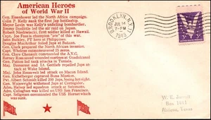 14 Jul 1943 WWII Patriotic American Heroes Of WWII Sherman 506 - Bild 1 von 2