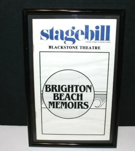 STAGGEBILL 1984 BRIGHTON BEACH MEMORIAS enmarcadas programa de teatro de Broadway Blackstone - Imagen 1 de 4
