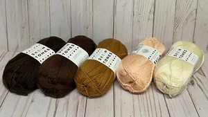 Madeja de hilo marca Lion tonos estambre puntada básica antipillón vendido por Skein NUEVO - Imagen 1 de 8