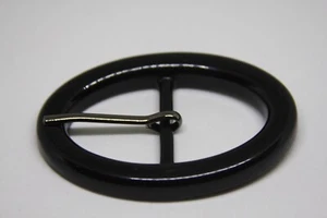 Fibbia per cintura donna nera, plastica, Italia - Foto 1 di 1