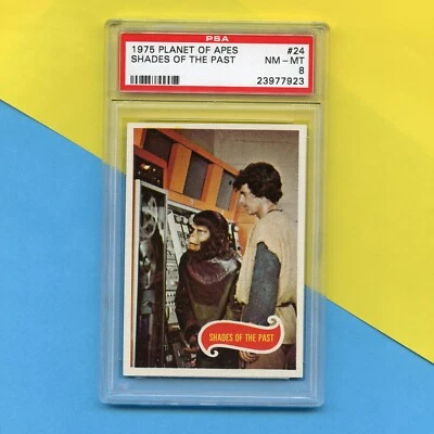 Original 1975 Planet of the Apes Trading card #24 PSA 8 - Image 1 of 3