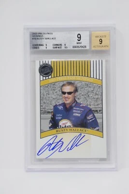 2013 Press Pass Signing #70 Rusty Wallace Nascar 🔥 Beckett 9 MINT - Image 1 of 4