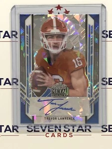 2021 Foglia Metallo Bozza Cristalli Blu Ritratto Auto - Trevor Lawrence - 13/25 - Foto 1 di 2