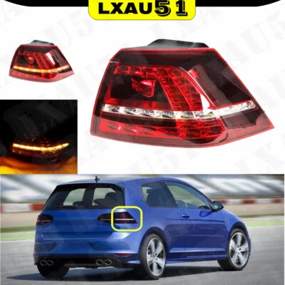 Lanterna traseira externa direita com lâmpadas LED para Volkswagen Golf 7 2013-2017 - Imagem 1 de 4