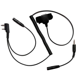 ArrowMax ACD35PTT-K2 Uniwersalny 2-pinowy adapter audio K1 do 3,5 mm One-Touch PTT - Zdjęcie 1 z 3