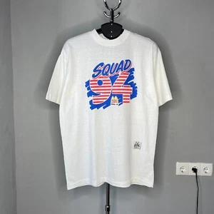 Vintage 1994 World Cup USA Soccer Single Stitch `Squad` T-Shirt Size XL - Picture 1 of 14