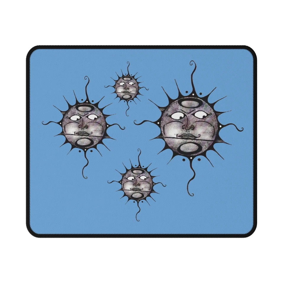 dreamcycle, blue suns gaming mouse pad, original art, colorful and a bit dark - Image 1 of 1