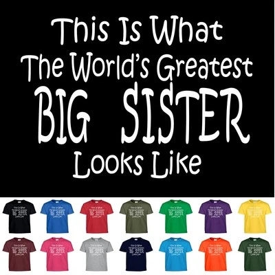 Camiseta Worlds Greatest BIG BROTHER Niñas Niños y Adultos Camiseta Camiseta Foto 1 de 3