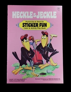 Heckle & Jeckle Sticker Fun Color & Activity Book - 1978 - Prestige Books #7102 - Picture 1 of 6