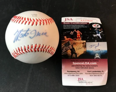New York Giants Chris Monte Irvin Signed Rawlings Baseball w/COA! - Image 1 of 4