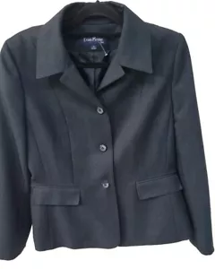 Evan Picone Essentials Blazer Damen Größe 12 dunkelgrau Stretchjacke - Bild 1 von 6
