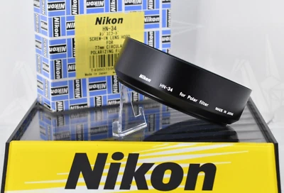 🌸[Sin usar] Capucha de lente de tornillo Nikon HN-34 para filtro polarizador circular de 77 mm JAPÓN Foto 1 de 4