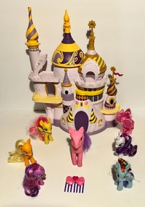 My Little Pony Canterlot Schloss Spielset und viele Ponys und Kamm - Bild 1 von 2
