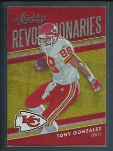 Tony Gonzalez 2018 Panini Absolute Revolutionaries ESPECTRO ORO Parallel Chiefs - Imagen 1 de 3
