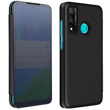Full cover for Huawei P smart 2020 with translucent Mirror Design Flap - black