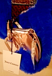 Handtasche Juicy Couture - Kunstfell Blau Karabiner Strass  - Y2K-Charme Strass - Bild 1 von 19