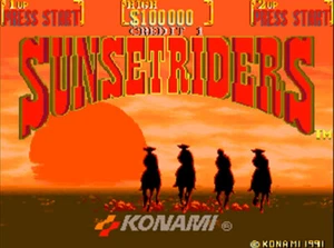 SUNSET RIDERS Jamma Arcade 2 or 4 Player EPROM Conversion Kit - Picture 1 of 4