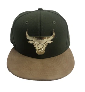 New Era Cap NBA All Chicago Bulls Green and Gold 59FIFTY Hat - Picture 1 of 10