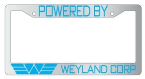 Marco de placa de plástico cromado Powered by Weyland Corp. alienígena - Imagen 1 de 1